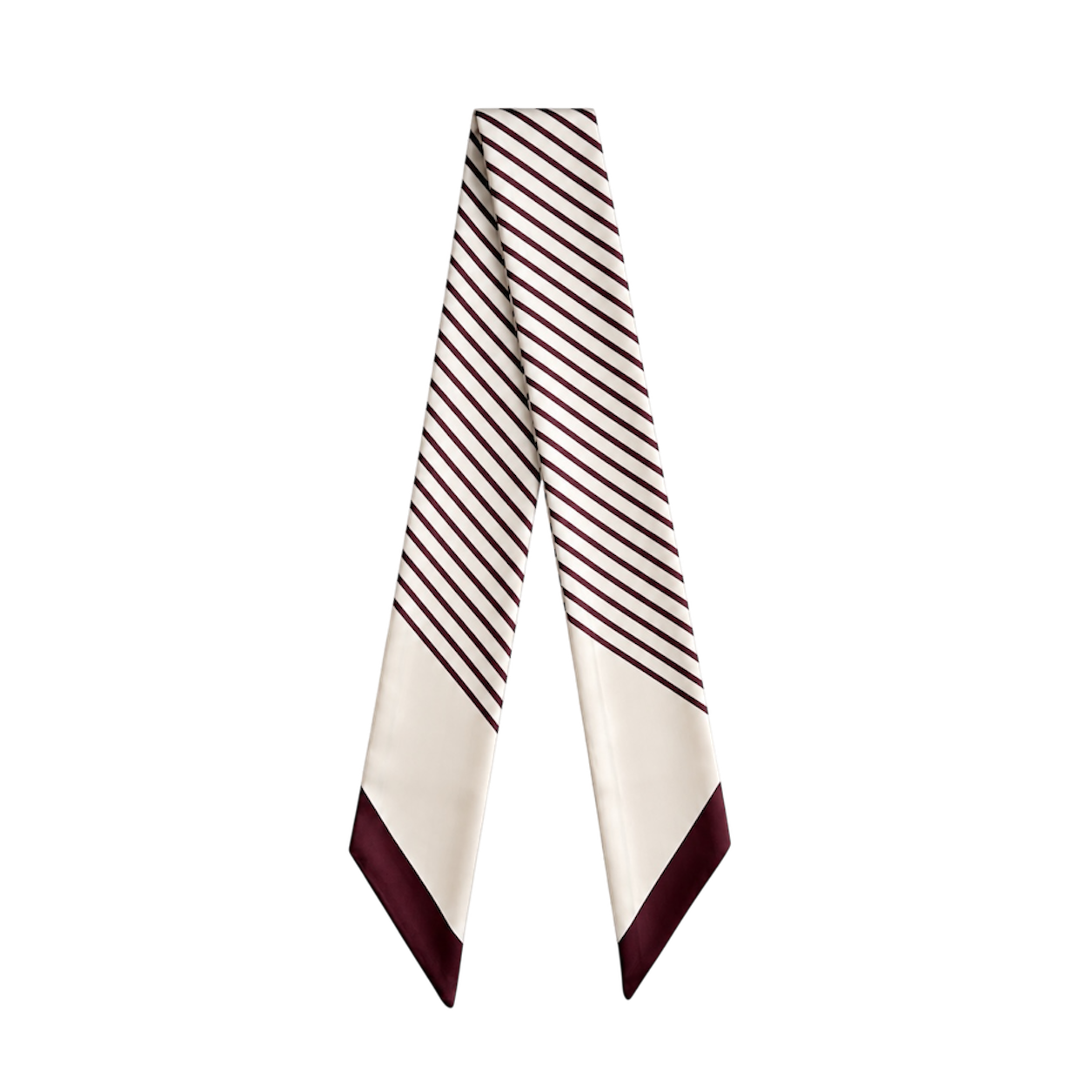 Burgundy Stripe Twilly