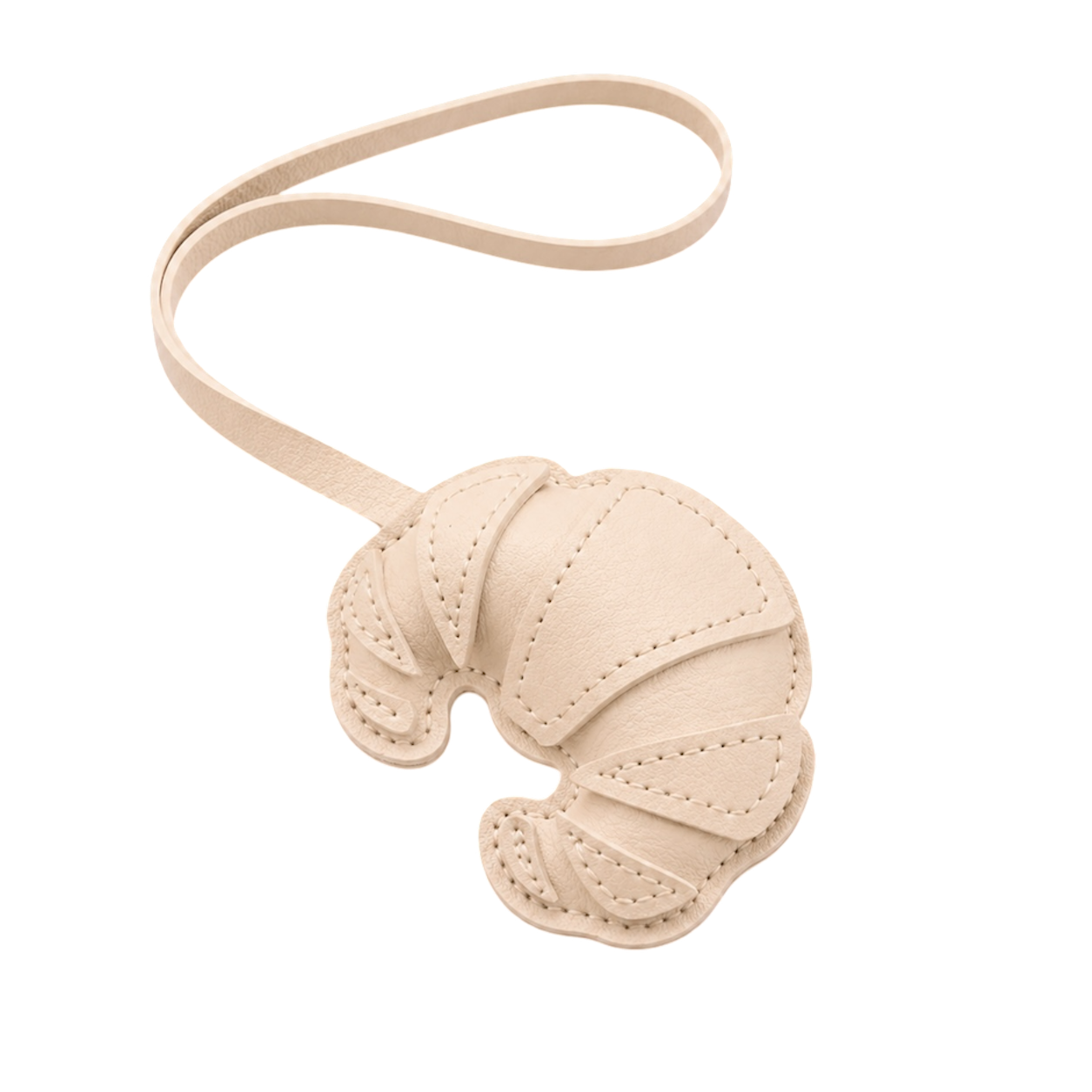 Beige Croissant Charm