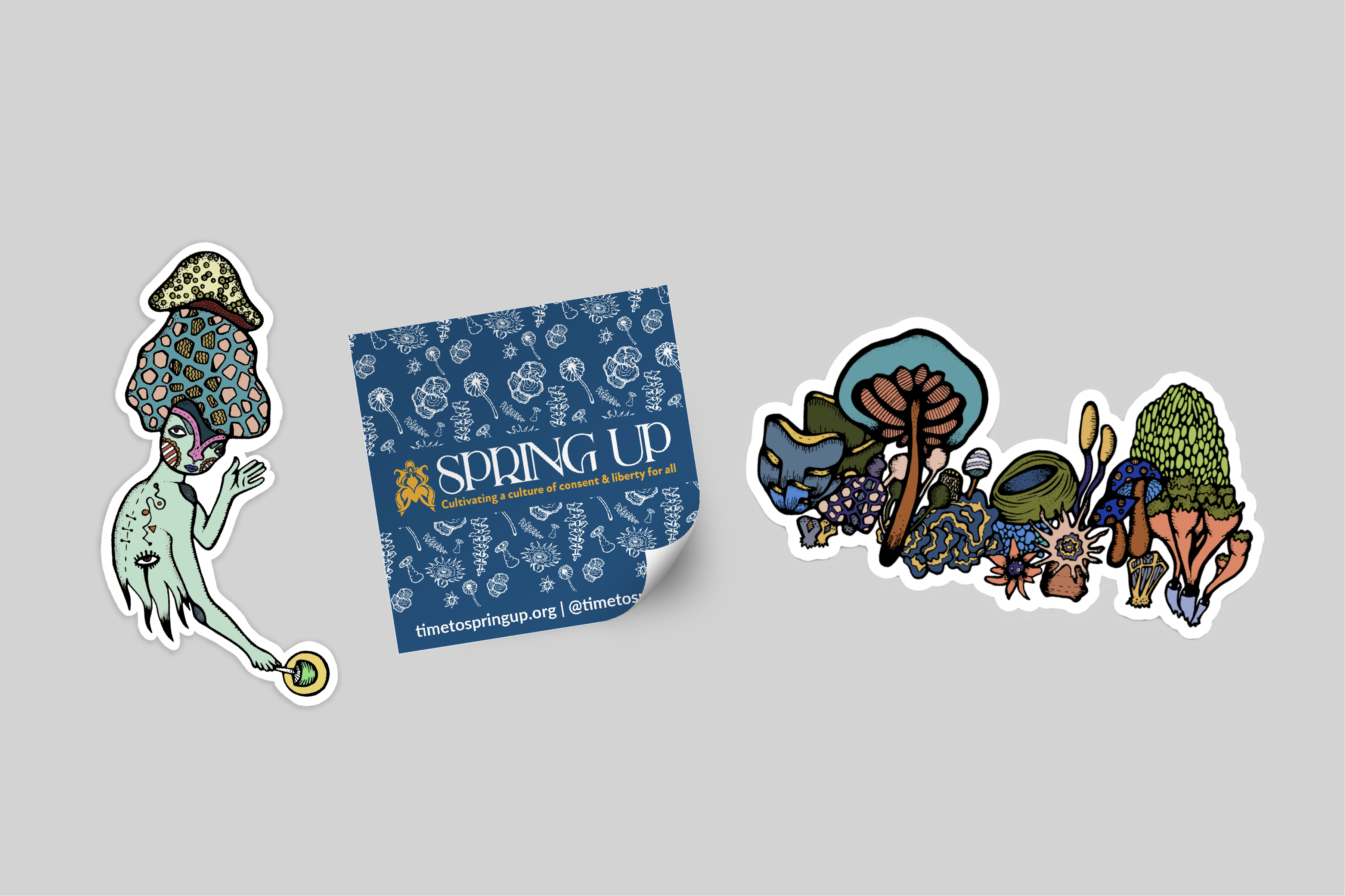 Xy'lai + Mushroom Cluster Sticker Pack