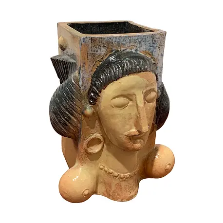 Jean Derval - ceramic sculptur - Vase - Exposed in Dumas Limbach fine art gallery