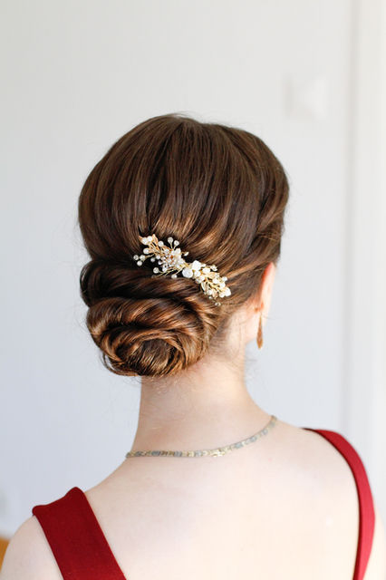 elegante Hochsteckfrisur Hair & Make-up Artist Zürich