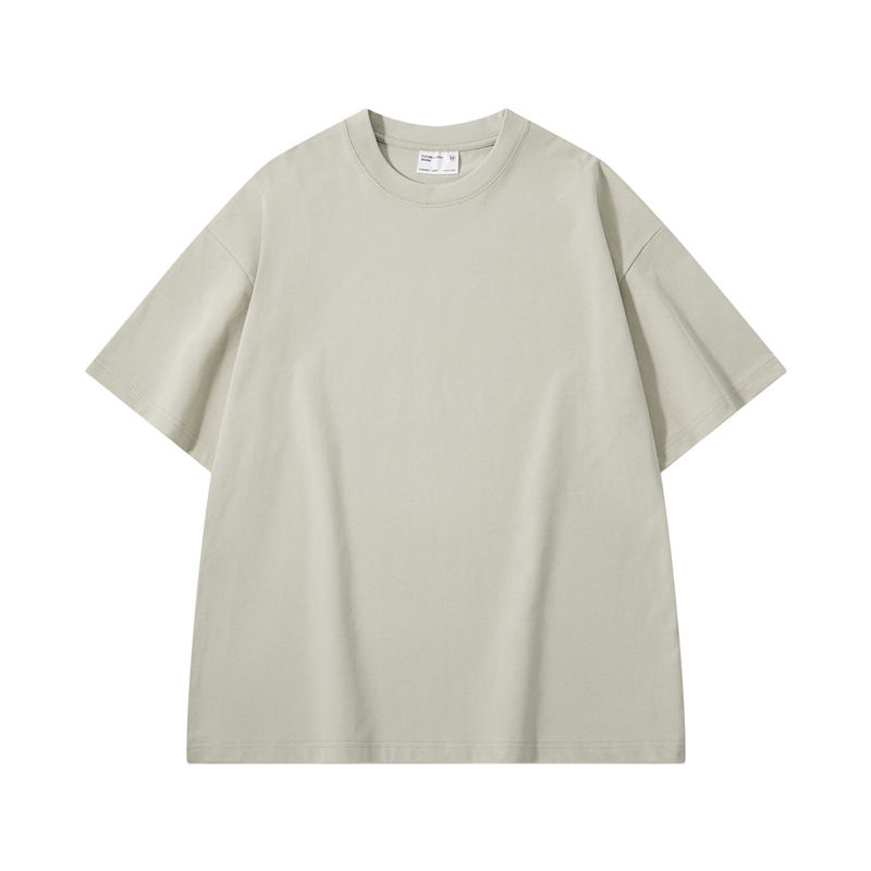 Thumbnail: Sycpman 300grams 10.58oz Oversized Loose Heavy Weight Cotton Solid Color Drop Sh