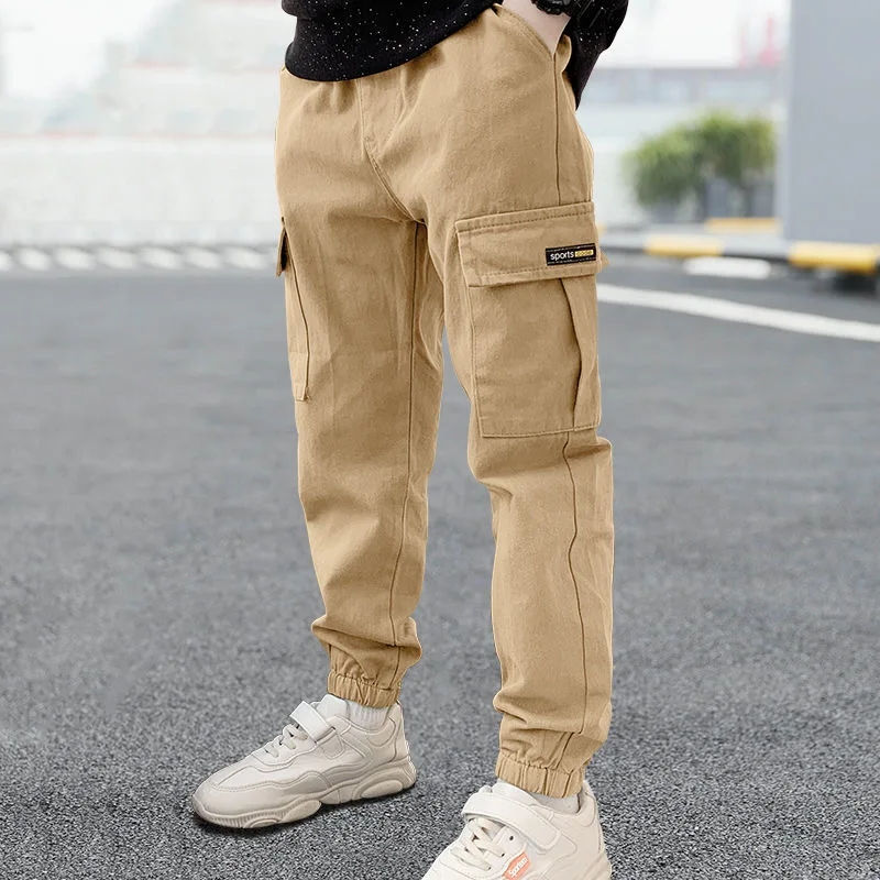 Thumbnail: 2025 New Spring Autumn Boys Pants Casual Long Style Trousers For Kids 3- 12 Year