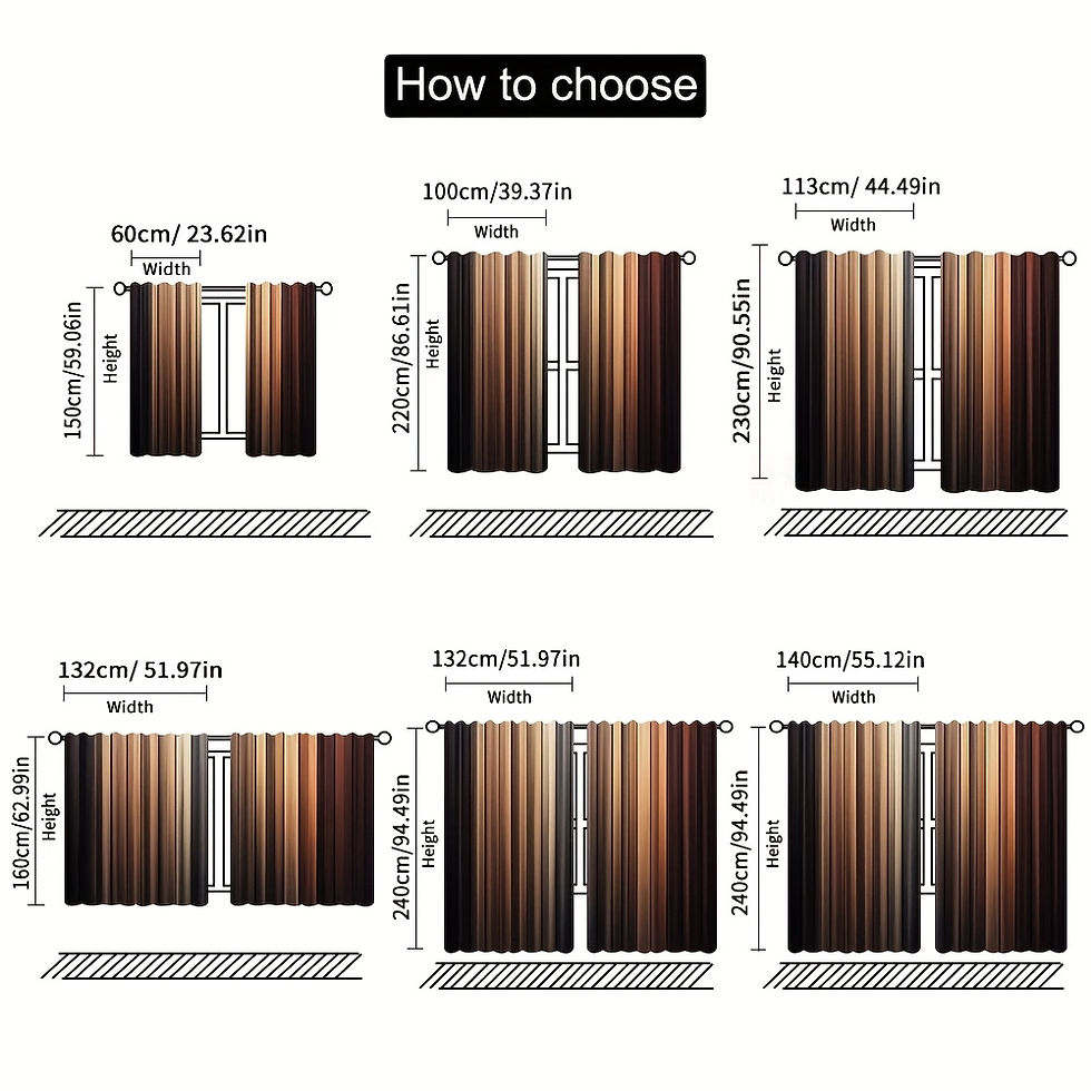 Thumbnail: 2D Flat, 2D Flat Printing Luxury Wood & Durable Polyester Curtains - Artistic Gr