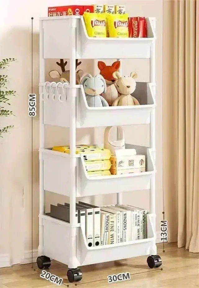 Thumbnail: Storage Trolley Bookshelf Cabinets Shelf Childrens Bookshelves Floor Small Book 