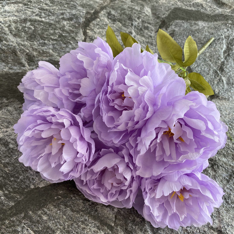 Thumbnail: Artificial Flowers Peony Rose Vintage7-Head Silk Flowers for Wedding Desk Room P