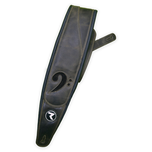 RAVEN STRAPS Jaco 4" Dark Brown Clave de Sol