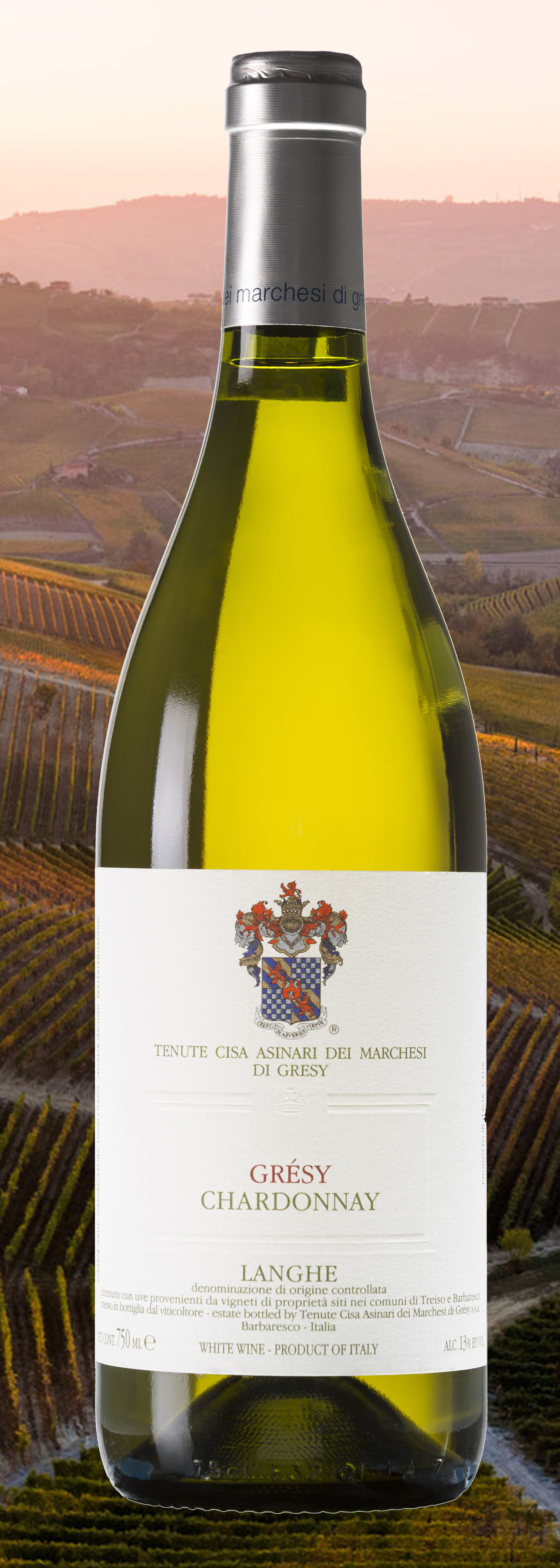 Marchesi di Grésy Langhe Chardonnay 2021 (6 bottles case)