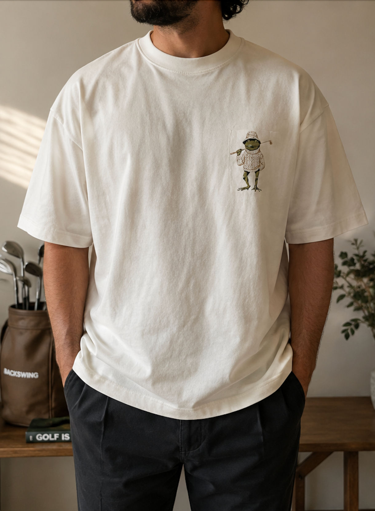 THE FROG GOLFER — OVERSIZED TEE
