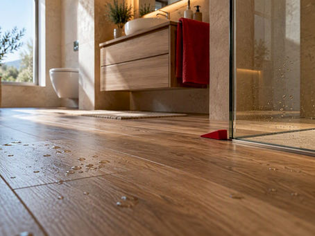 Tarima impermeable para baño