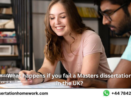 What happens if you fail a Masters dissertation in the UK?