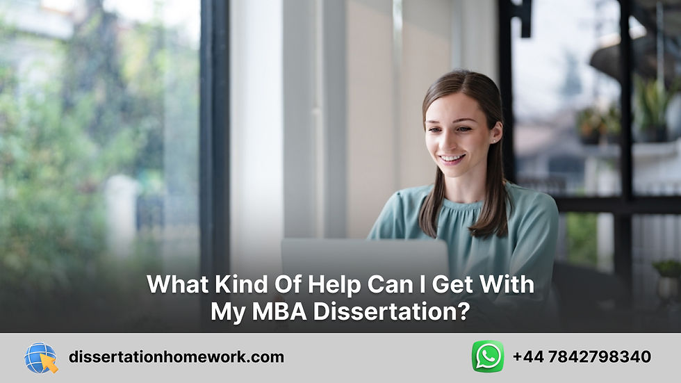 mba dissertation help