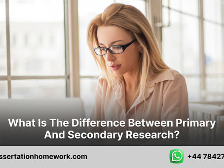 What is the difference between primary and secondary research?