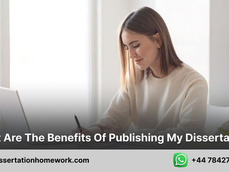 What are the benefits of publishing my dissertation?