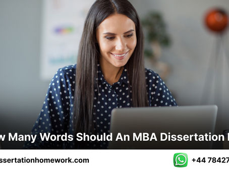 How many words should an MBA dissertation be?