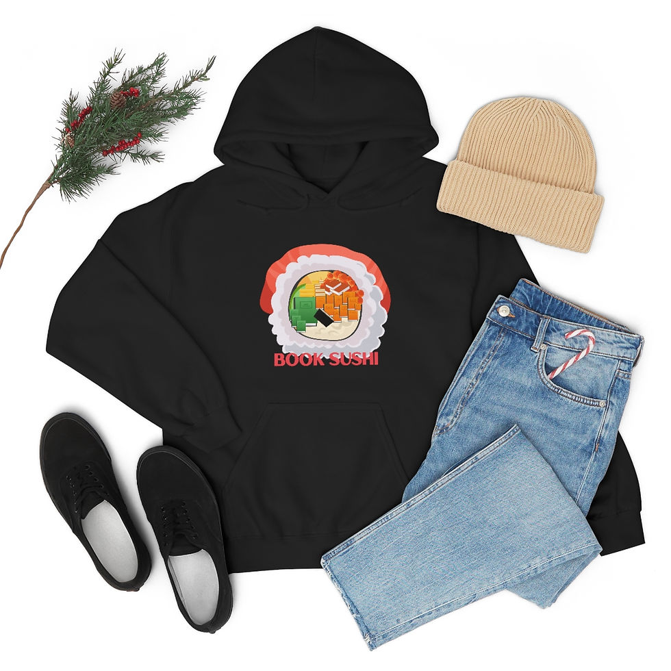 Thumbnail: Book Sushi #3: Unisex Heavy Blend™ Hooded Sweatshirt
