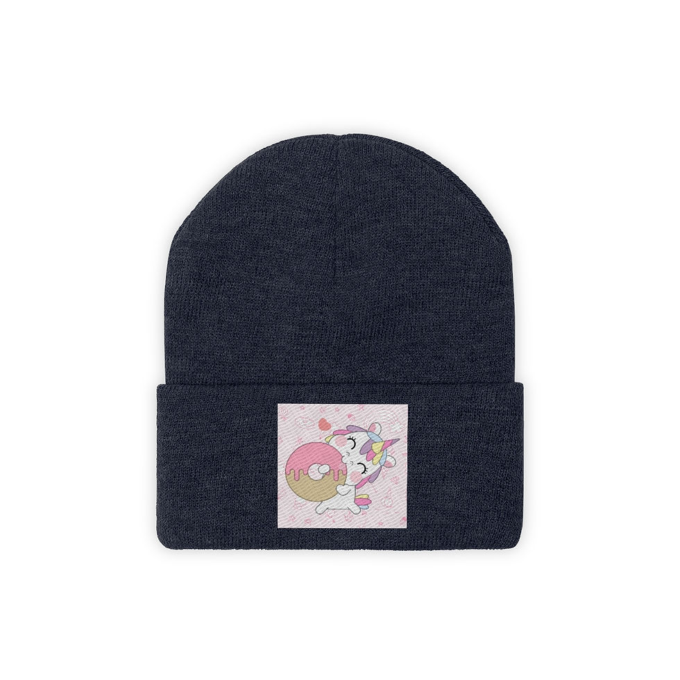 Thumbnail: Cute unicorn happiness: Knit Beanie