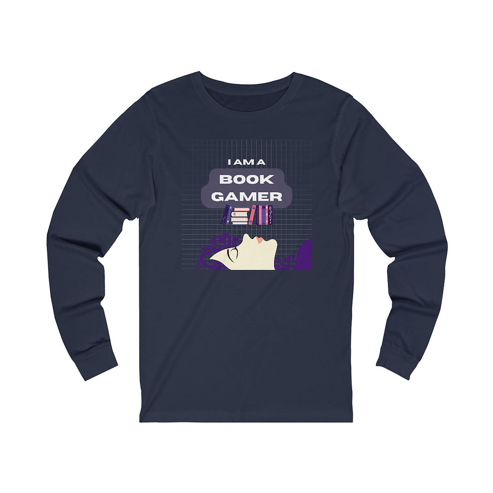 Thumbnail: I am a Book Gamer: Girl down: long sleeve tee