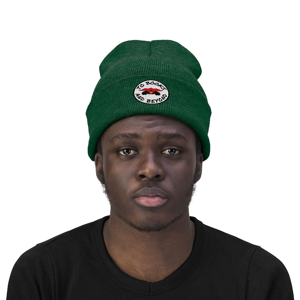 Thumbnail: To Books and Beyond Sticker #1: Knit Beanie
