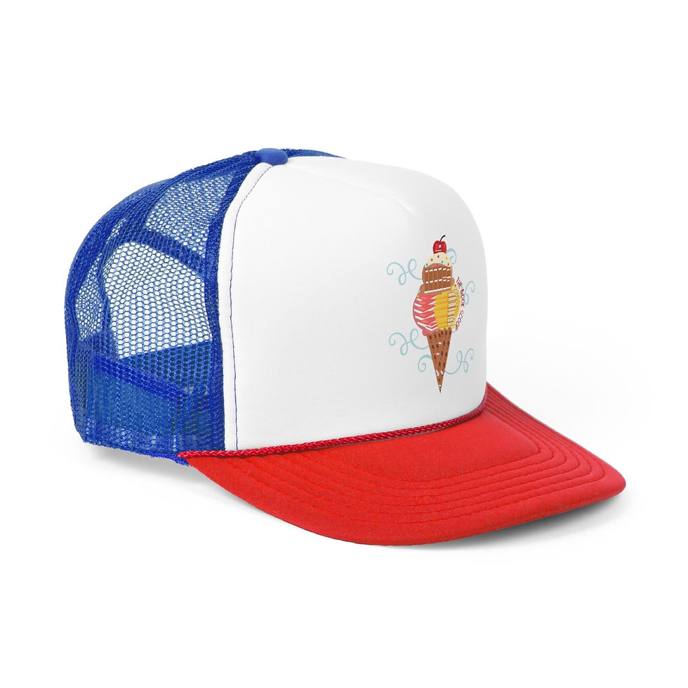 Thumbnail: Book Ice Cream Scoop Trucker Caps