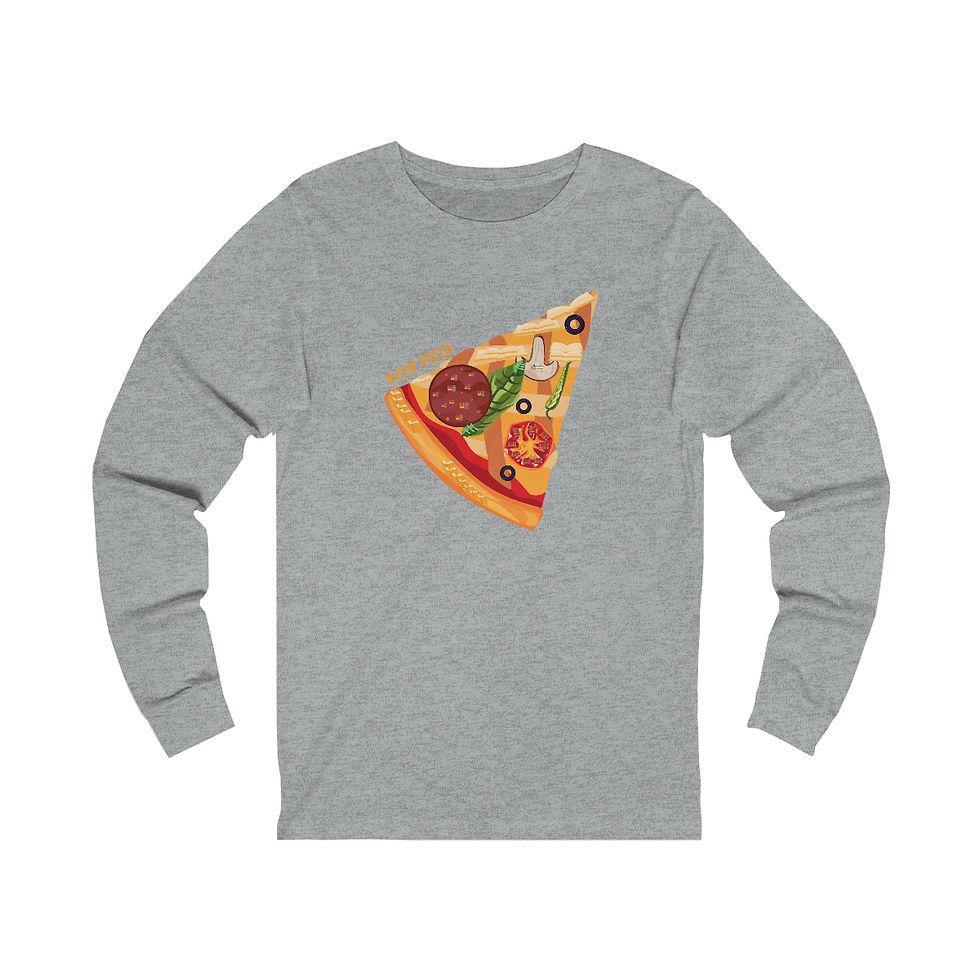 Thumbnail: Book Pizza long sleeve tee