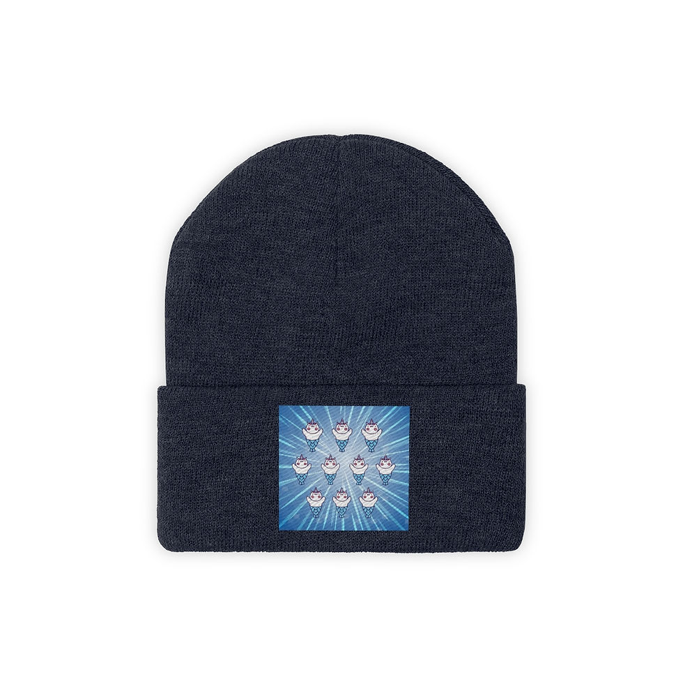Thumbnail: Unicorns Swimmers: Knit Beanie