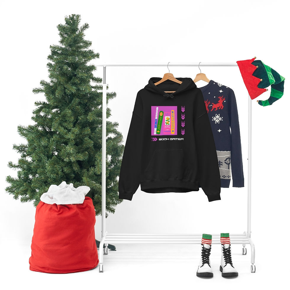 Thumbnail: Book Gamer Philosophy Pink: Unisex Heavy Blend™ Hooded Sweatshirt