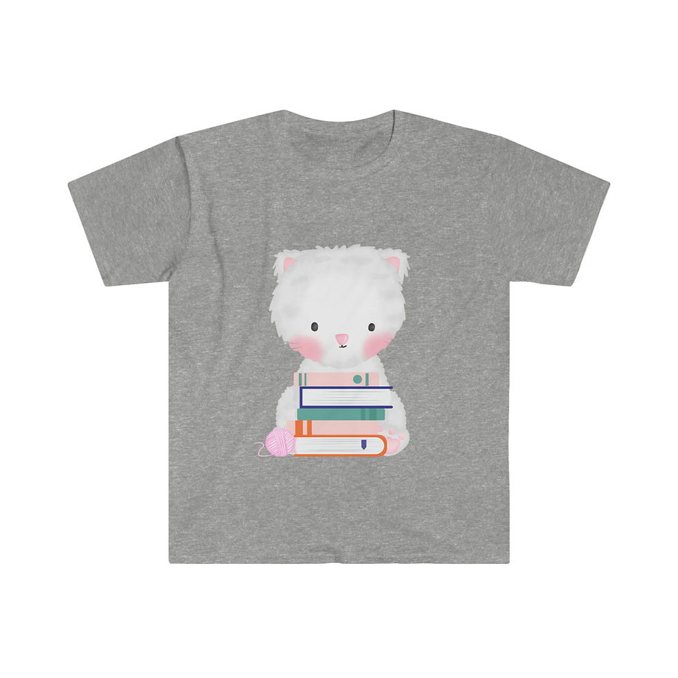 Thumbnail: Sweety Cat White: Unisex Softstyle T-Shirt