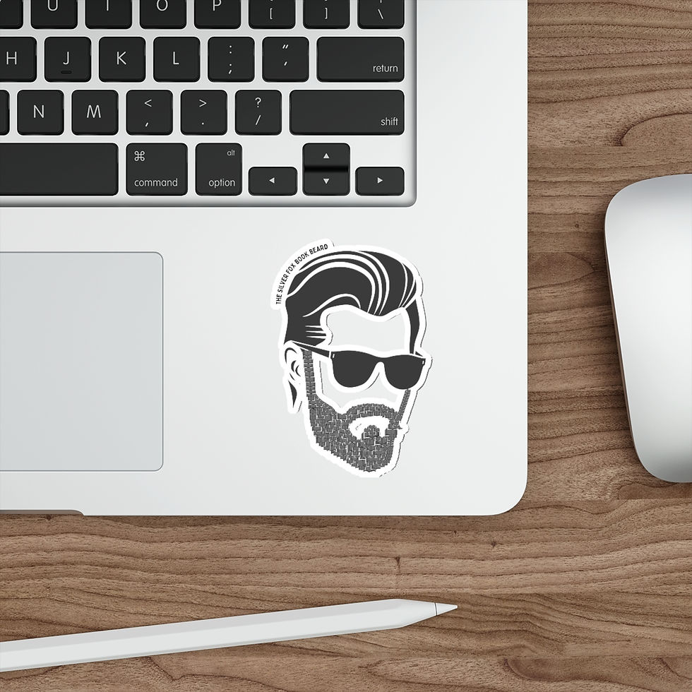 Thumbnail: Silver Fox Book Beard: Die-Cut Stickers