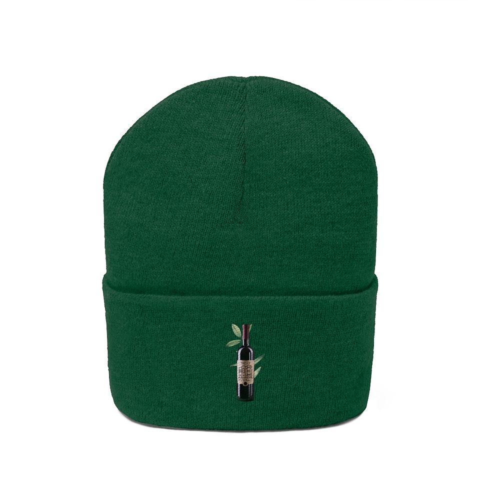 Thumbnail: Need Another Thriller Wine Label Knit Beanie