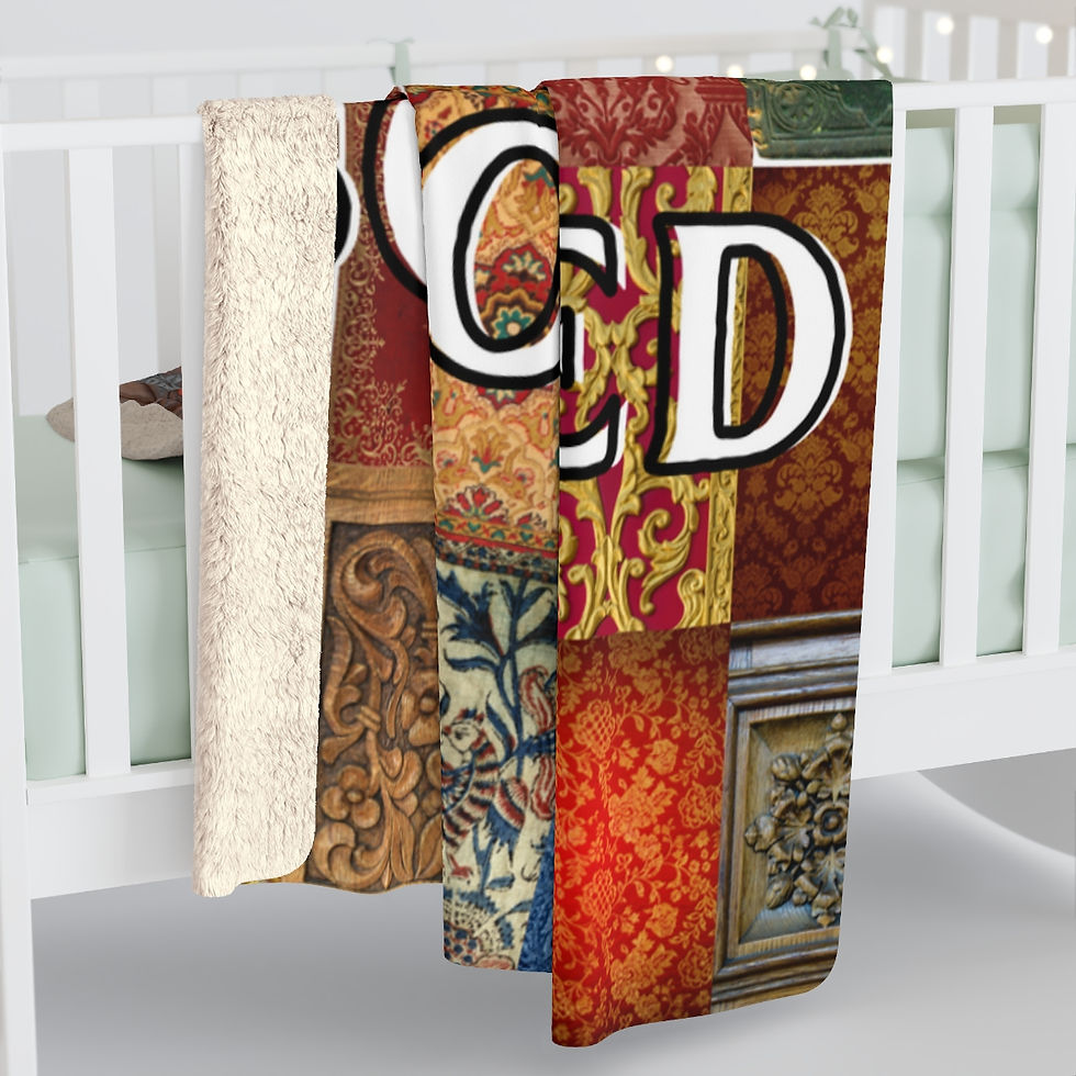Thumbnail: I'm Booked Square Pattern: High Quality Cozy Fleece Blanket