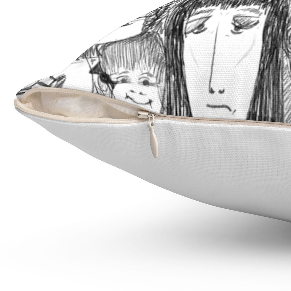 Thumbnail: Audience #2: Of All People: Spun Polyester Square Pillow