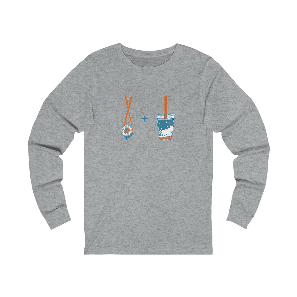 Thumbnail: Sushi and Boba: long sleeve tee