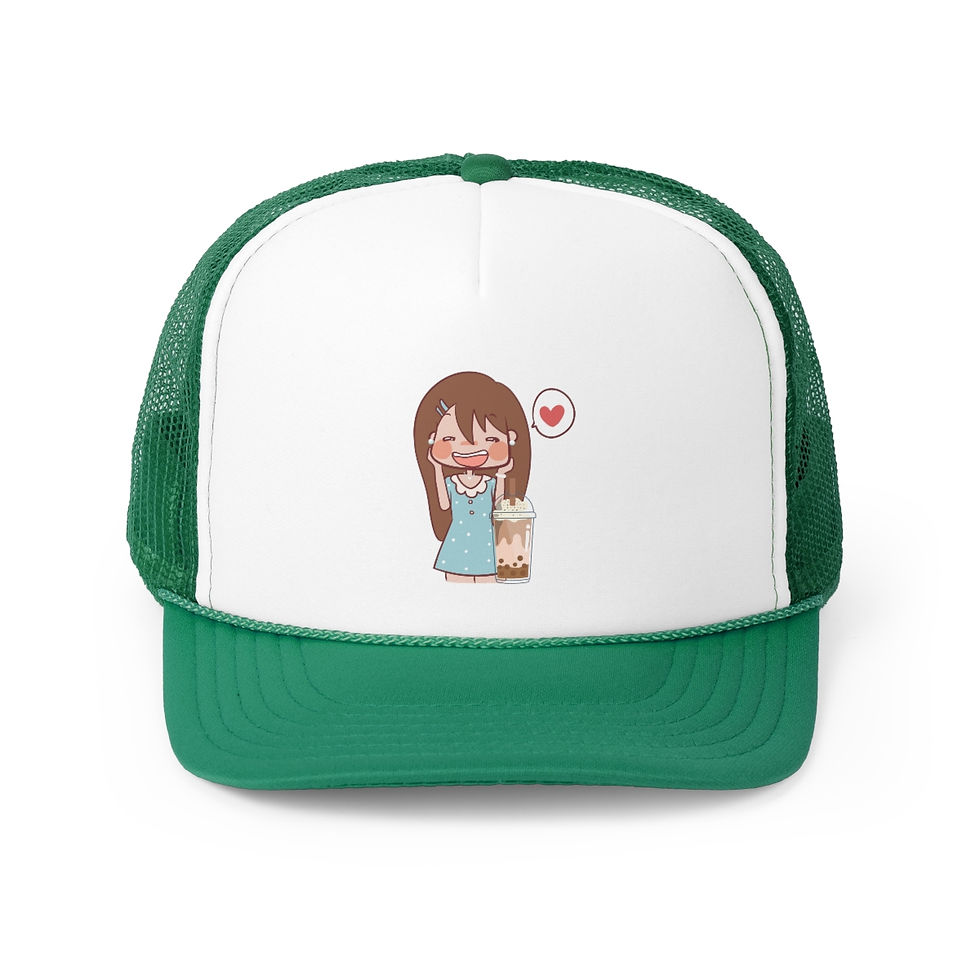 Thumbnail: Girl With Her Boba: Trucker Caps