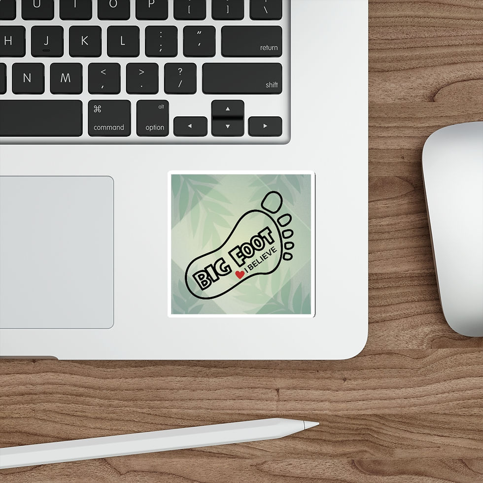 Thumbnail: Big Foot With Background: Die-Cut Stickers