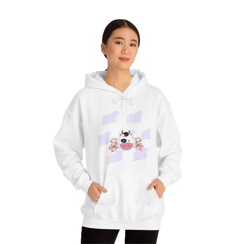 Thumbnail: Bull in a Teashop / Purple Camo: Unisex Heavy Blend™ Hooded Sweatshirt