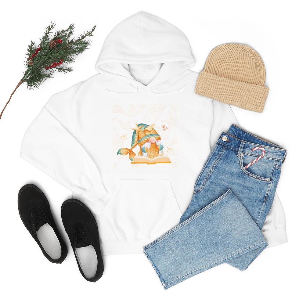 Thumbnail: Gnome: One More Bedtime Story Gold: Unisex Heavy Blend™ Hooded Sweatshirt