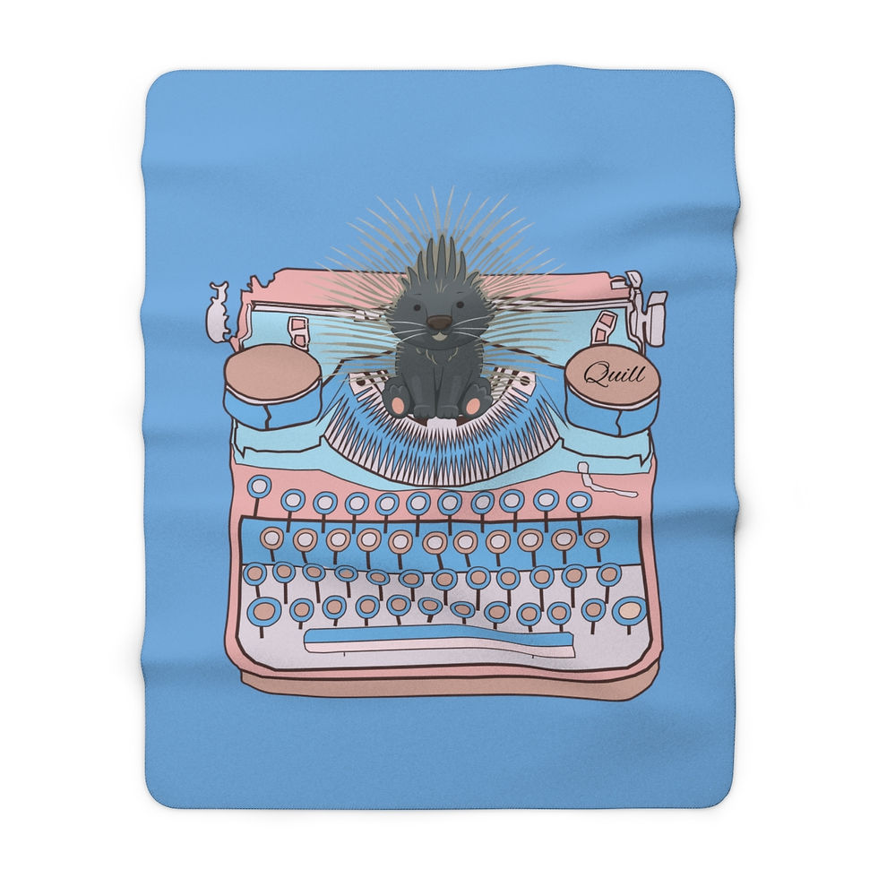 Thumbnail: "Quill" Your Writing Buddy: High Quality Cozy Fleece Blanket
