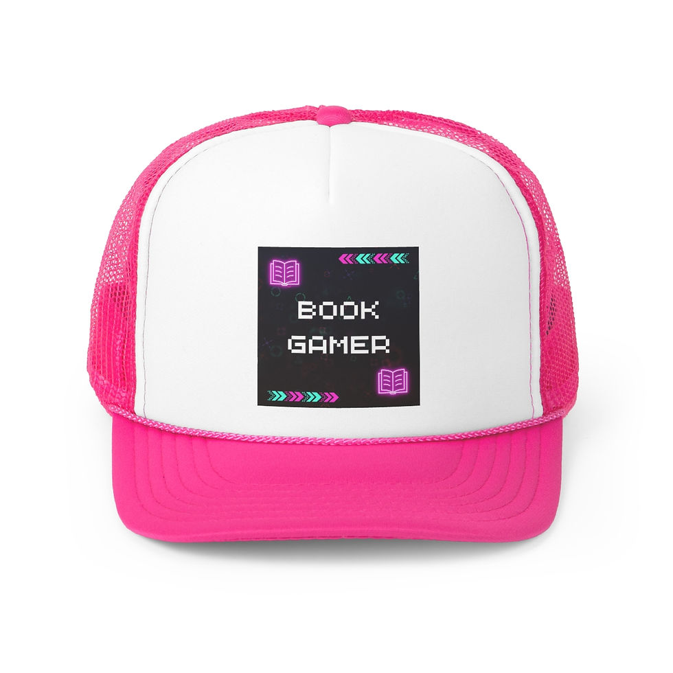 Thumbnail: Book Gamer, Pink Designs: Trucker Caps