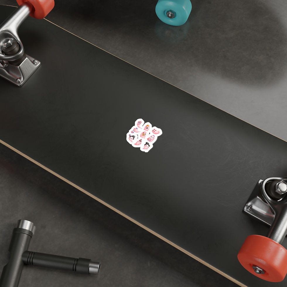Thumbnail: Mini Ghost Party: Die-Cut Stickers