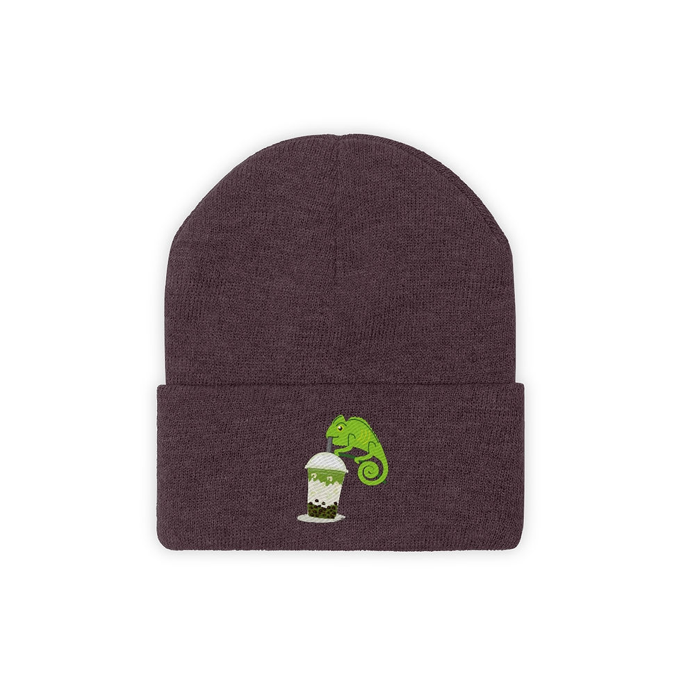 Thumbnail: Lizard Boba Knit Beanie