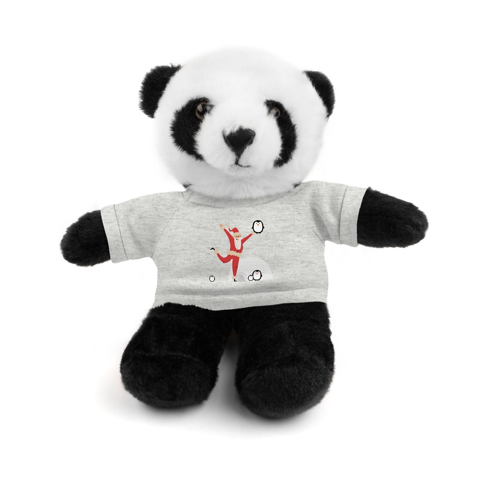 Thumbnail: Santa Hanging With The Penguins Design: Stuffed Animals with Tee
