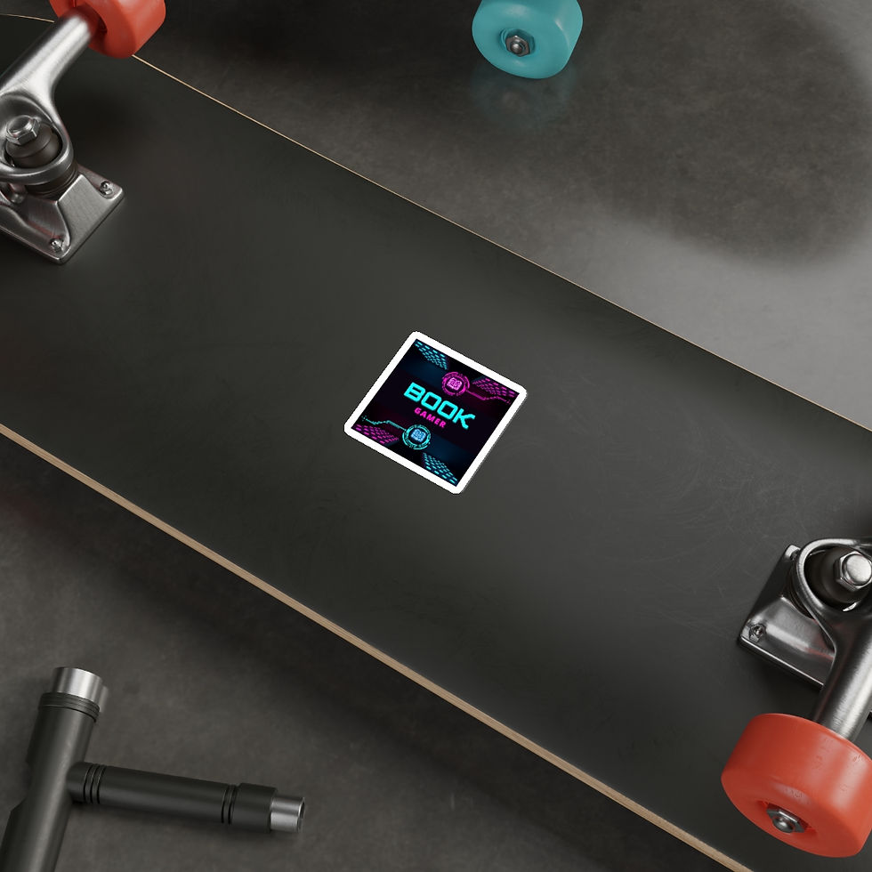 Thumbnail: Book Gamer Pink and Blue Vortex: Die-Cut Stickers