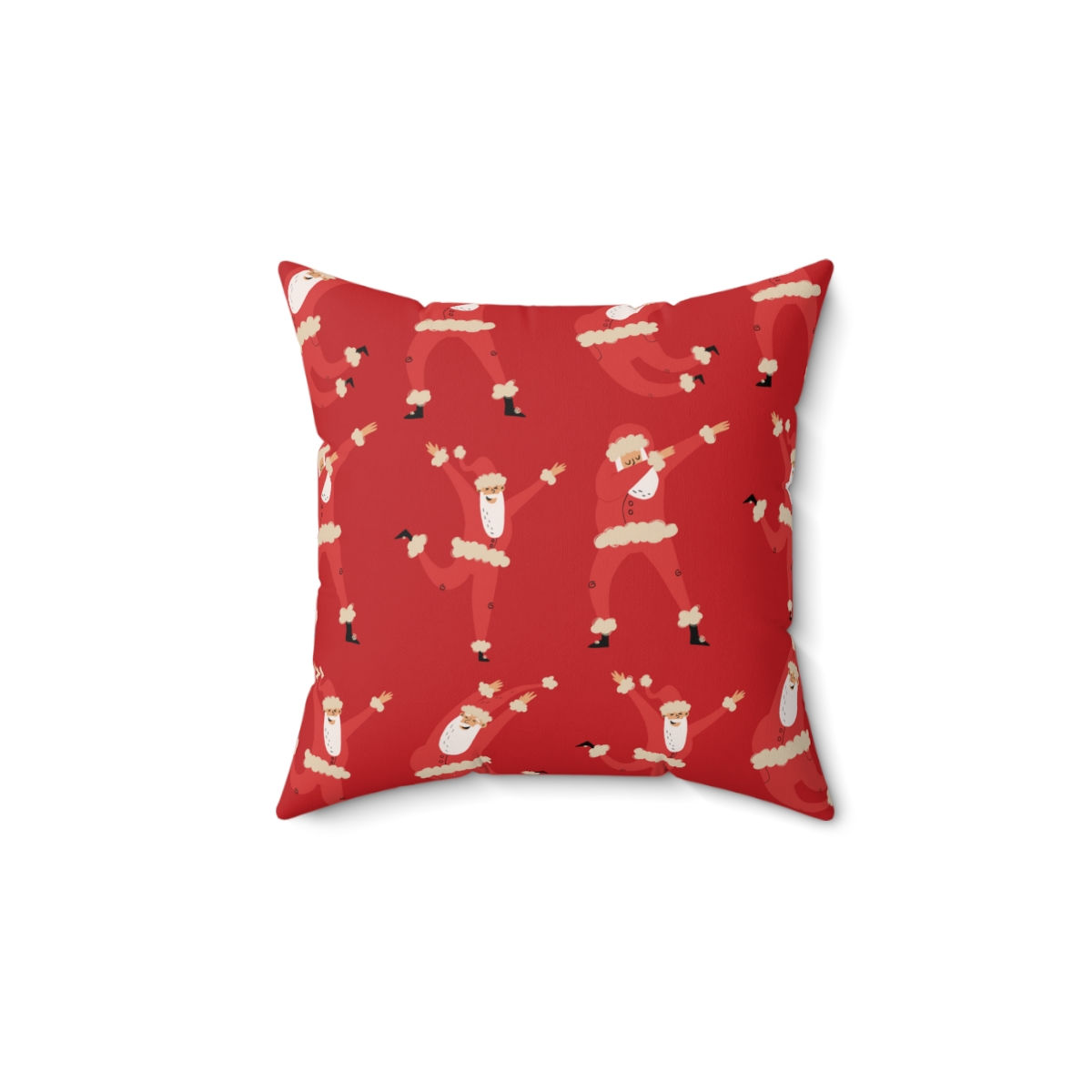 Red Flip Dee Doo Santa Design: Spun Polyester Square Pillow