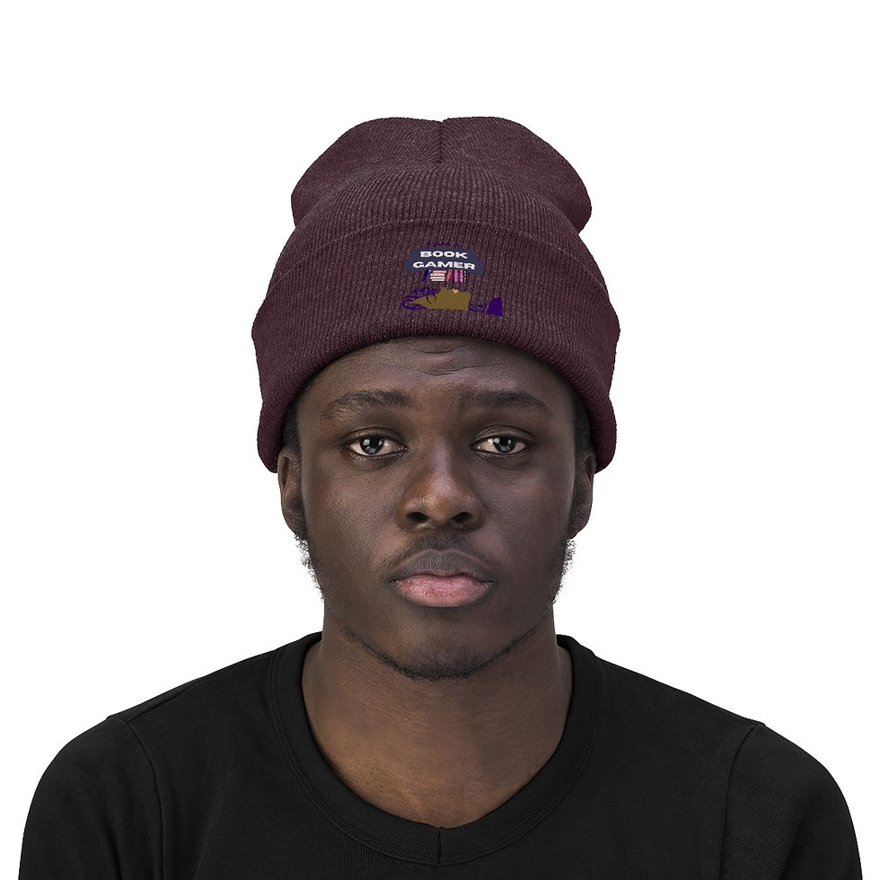 Thumbnail: I am a Book Gamer Beauty: Knit Beanie
