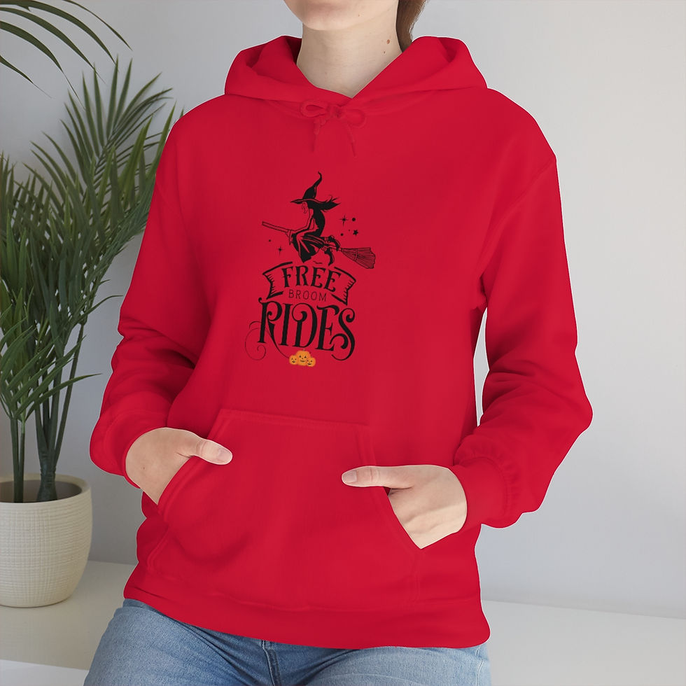 Thumbnail: Free Broom Rides: Unisex Heavy Blend™ Hooded Sweatshirt