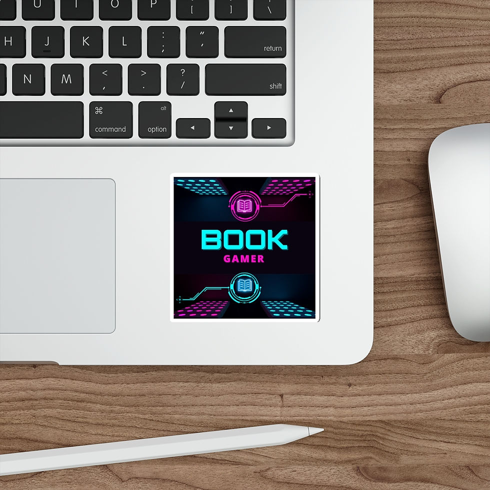 Thumbnail: Book Gamer Pink and Blue Vortex: Die-Cut Stickers