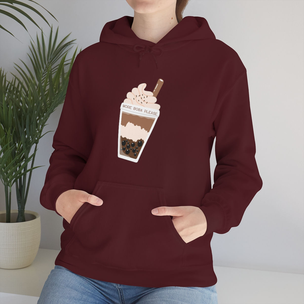 "Need More Boba!": Unisex Heavy Blend™ Hooded Sweatshirt