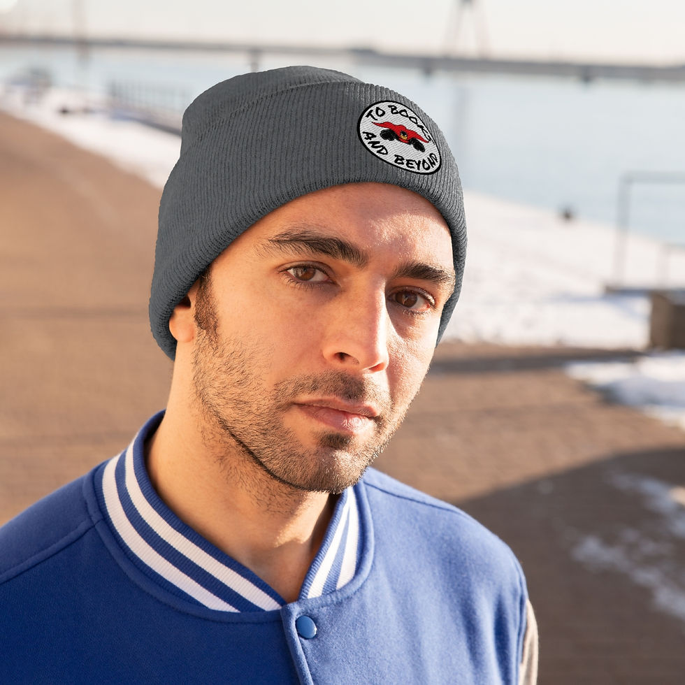 Thumbnail: To Books and Beyond Sticker #1: Knit Beanie