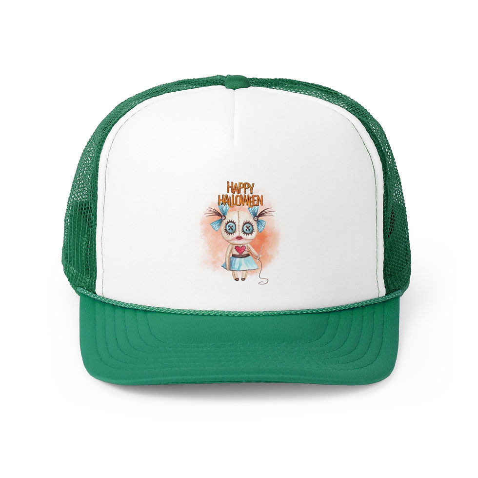 Thumbnail: Happy Halloween Doll Design: Trucker Caps